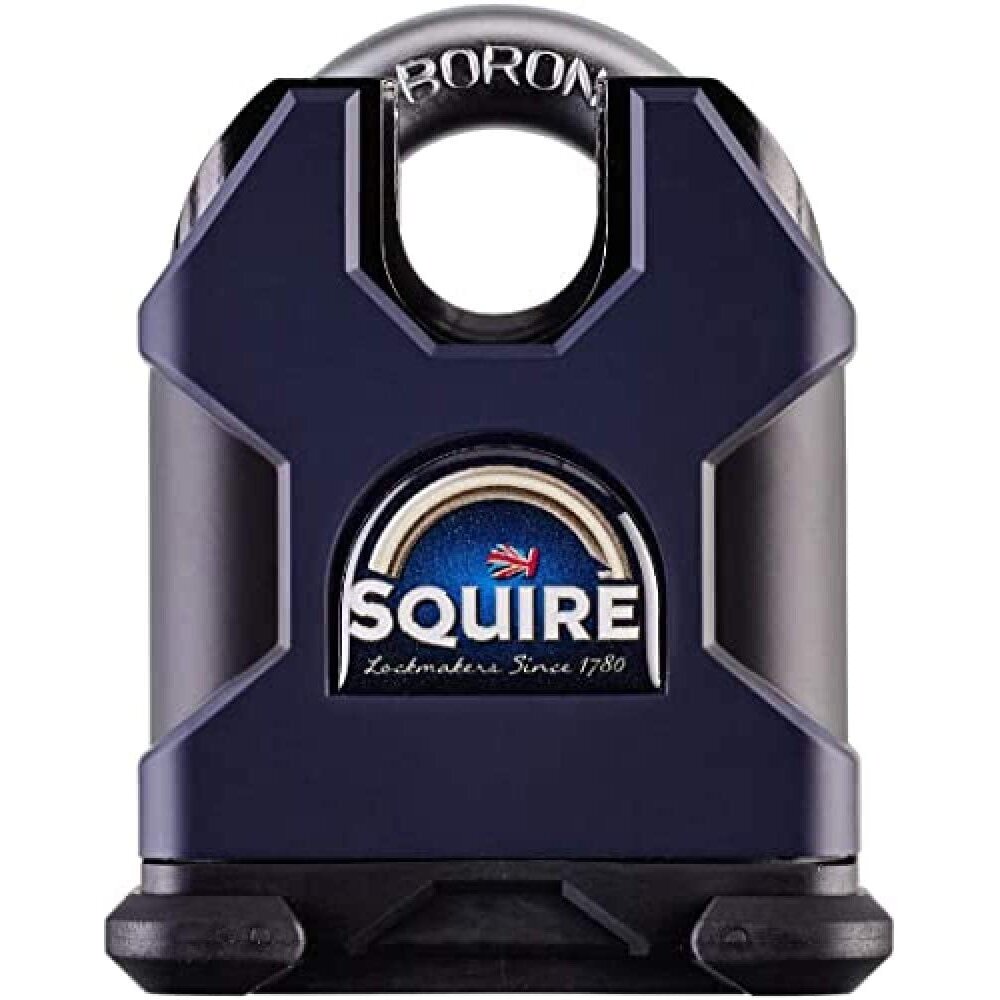 Squire Heavy Duty Padlock (SS65CS) - Toughest Closed Shackle - Durable Stronghold Padlock - Alloy Steel for Corrosion Resistance - Weatherproof Lock